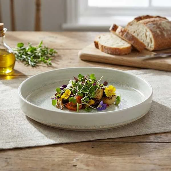 Terra Porcelain Pearl Präsentationsplatte 20,5 cm PR-PPL21 by Genware color Svart