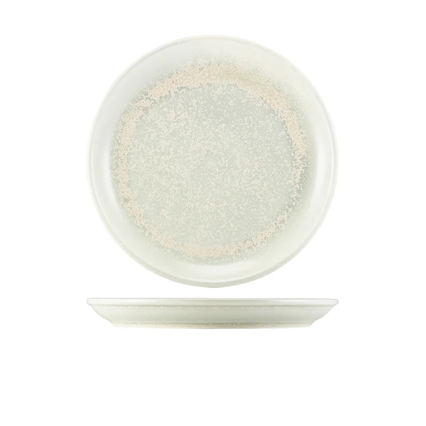 Terra Porcelain Pearl Coupe-Teller 24 cm CP-PPL24 by Genware color Svart