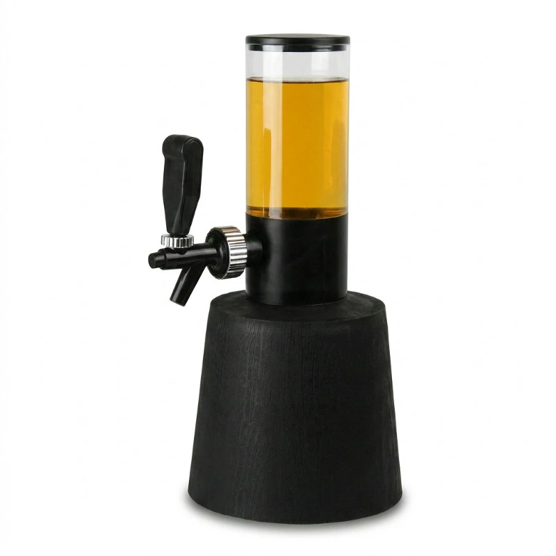 Biertower 3 Liter aus klarem Kunststoff 9476 by Drink color Svart