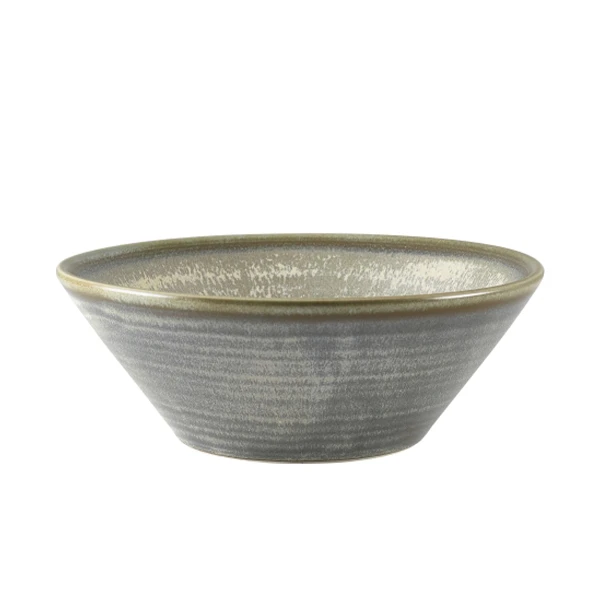 Terra Porcelain Mattgrau konische Schale 16 cm CN-PMG16 by Genware color Svart