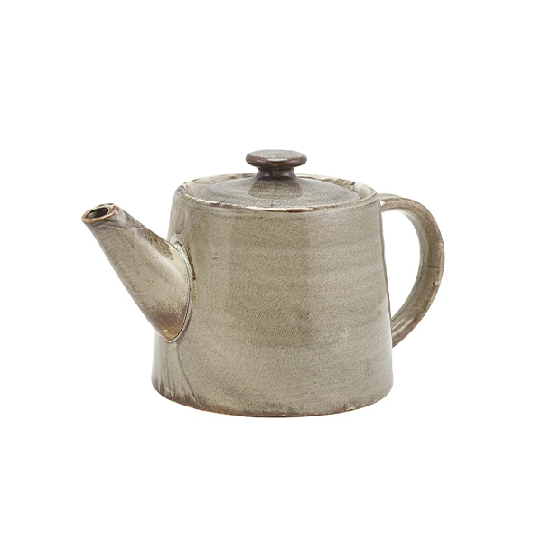 Terra Porcelain Grey Teekanne 50 cl / 17,6 oz TP-PG50 by Genware color Svart