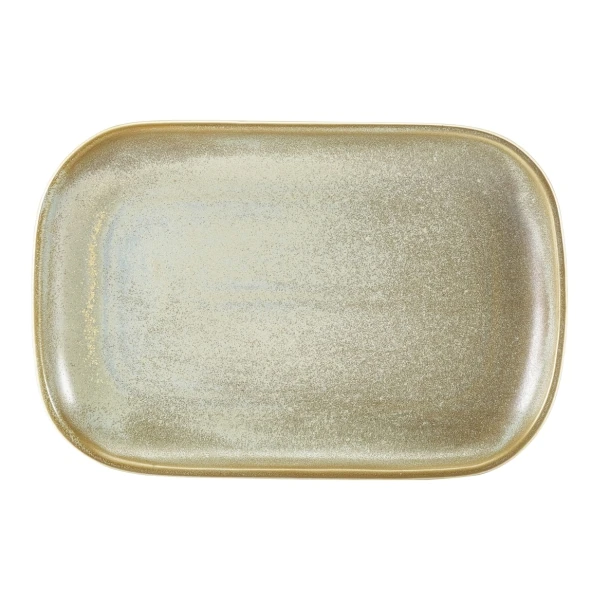 Genware Terra Porcelain Rechteckiger Teller Mattgrau 29 x 19,5 cm RP-PMG29 by Genware color Svart