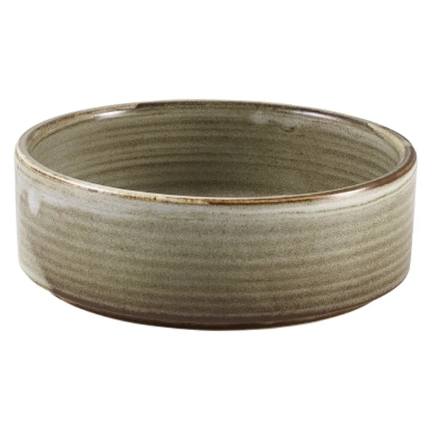 Terra Porcelain Grey Präsentationsschale 13 cm PB-PG13 by Genware color Svart