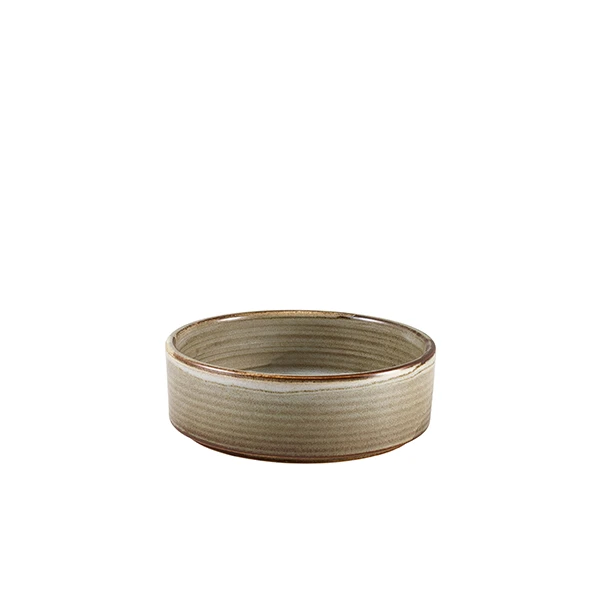 Terra Porcelain Grey Präsentationsschale 13 cm PB-PG13 by Genware color Svart