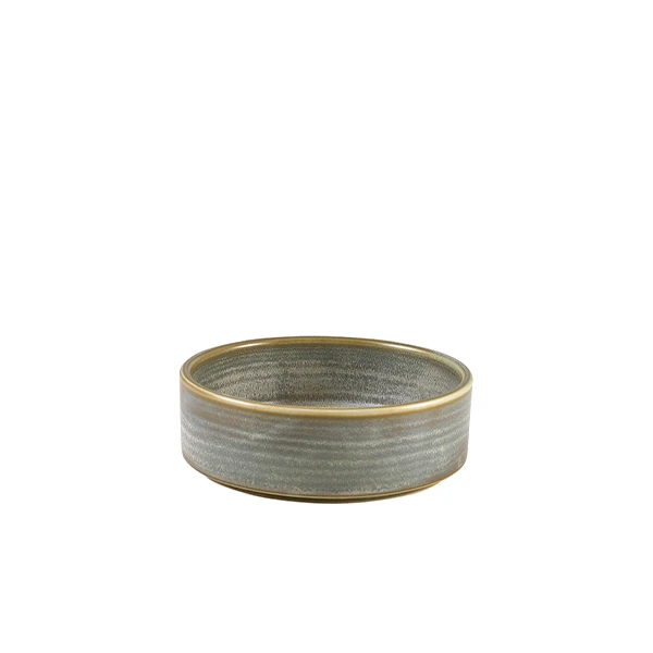 Terra Porcelain Präsentationsschale Mattgrau 13 cm PB-PMG13 by Genware color Svart