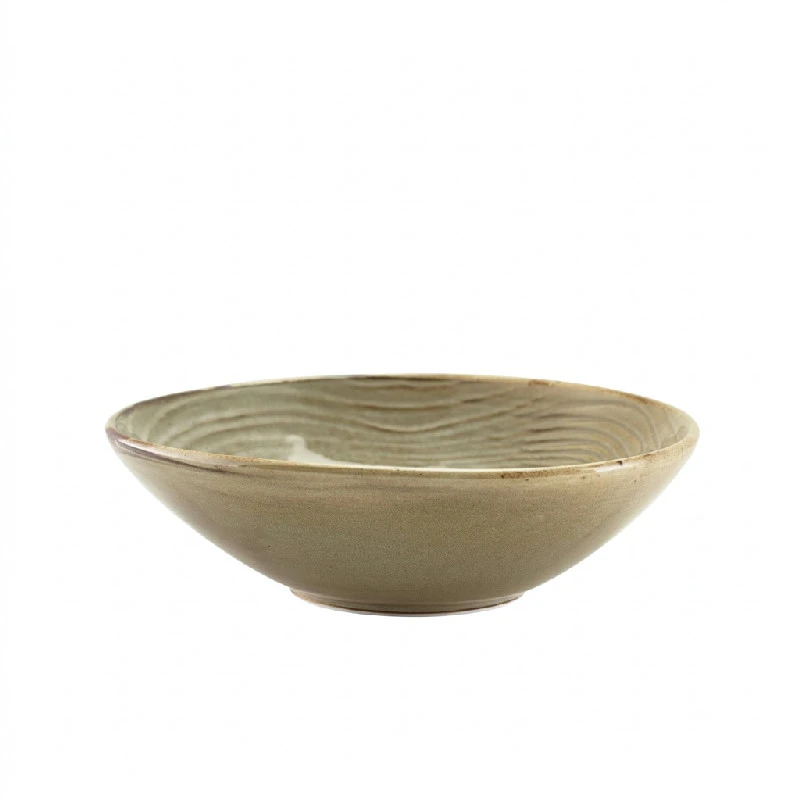 Terra Porcelain Grey organische Schale 22 cm BW-PGG22 by Genware color Svart