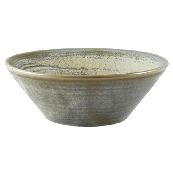 Terra Porcelain Konische Schale Mattgrau 14 cm CN-PMG14 by Genware color Svart