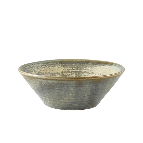 Terra Porcelain Konische Schale Mattgrau 14 cm CN-PMG14 by Genware color Svart