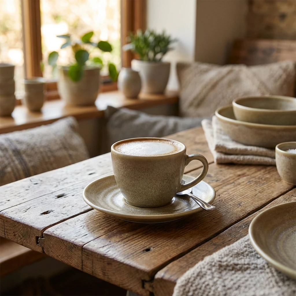 Terra Porcelain Matt Grau Untertasse 11,5 cm SCR-PMG11 by Genware color Svart