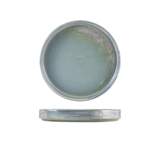 Terra Porcelain Seafoam Präsentationsteller 18 cm PR-PSF18 by Genware color Svart