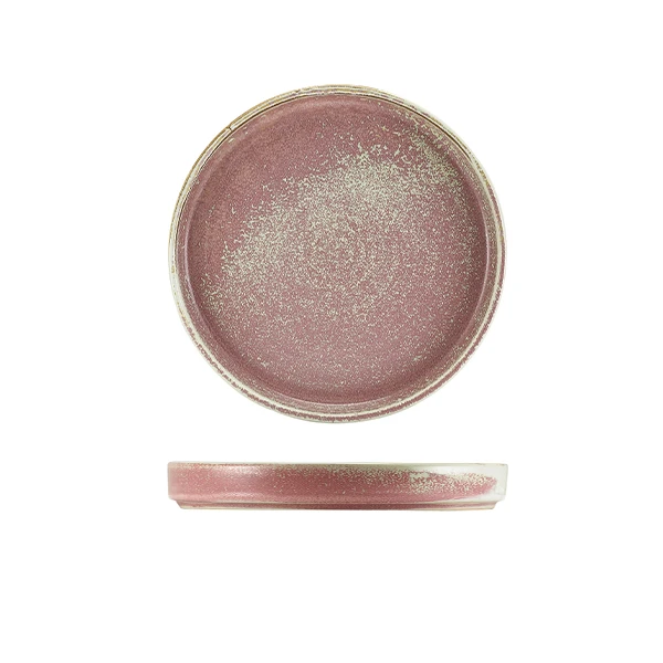 Terra Porcelain Rose Präsentationsteller 18 cm PR-PRS18 by Genware color Svart