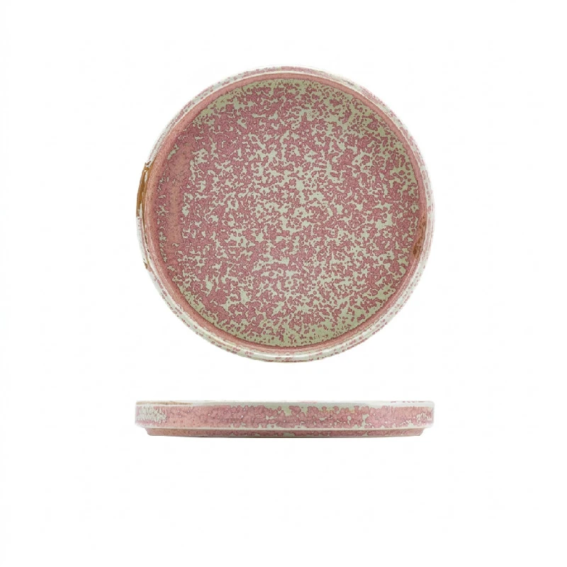 Terra Porcelain Rose Flacher Präsentationsteller 18 cm LP-PRS18 by Genware color Svart