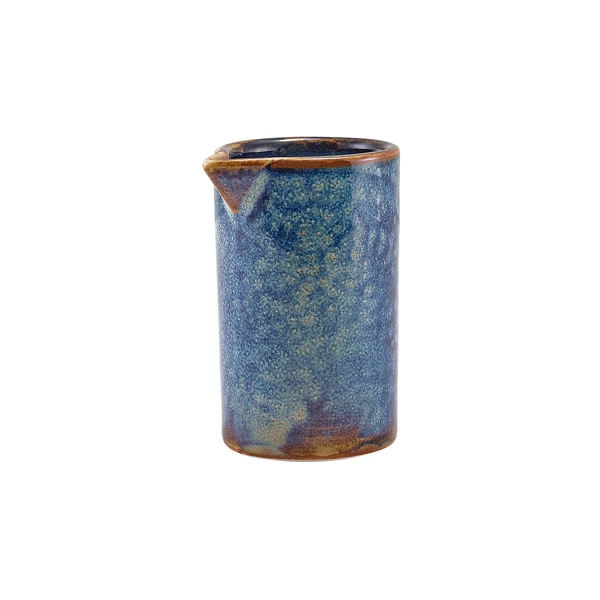 Terra Porcelain Aqua Blau Kännchen mit geraden Seiten 10 cl / 3,5 oz SJ-PBL10 by Genware color Svart