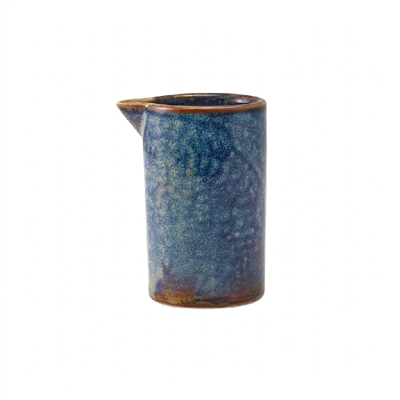 Terra Porcelain Aqua Blau Kännchen mit geraden Seiten 10 cl / 3,5 oz SJ-PBL10 by Genware color Svart