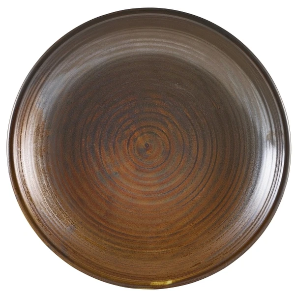 Terra Porcelain Rustic Copper Tiefer Coupe-Teller 25cm DC-PRC25 by Genware color Svart