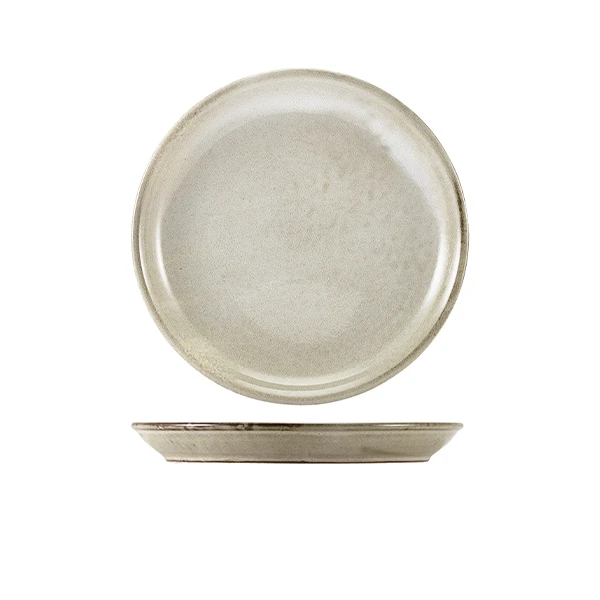 Terra Porcelain Grey Coupe-Teller 19 cm CP-PG19 by Genware color Svart