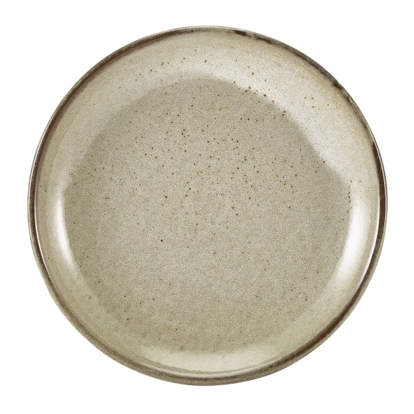 Terra Porcelain Grey Coupe-Teller 19 cm CP-PG19 by Genware color Svart