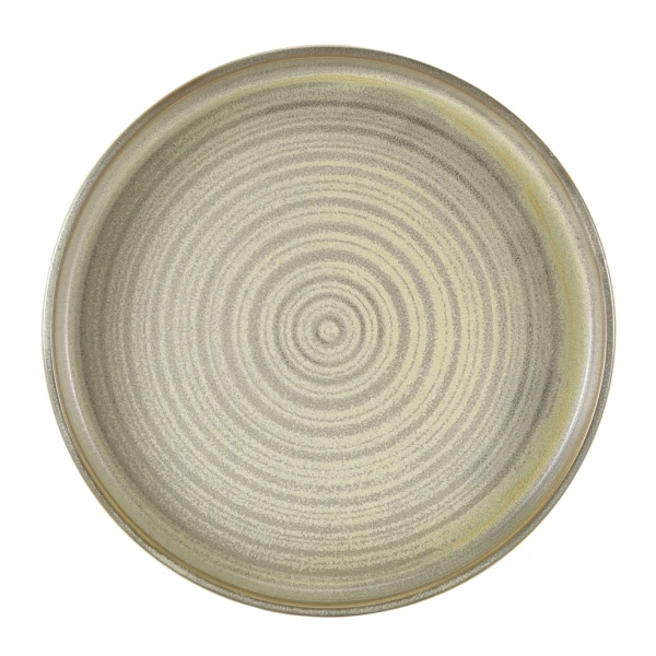 Terra Porcelain Präsentationsteller Mattgrau 26 cm PR-PMG26 by Genware color Svart