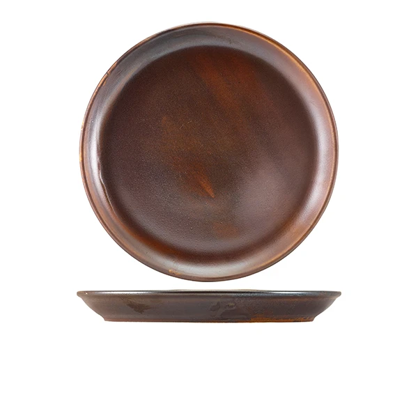 Terra Porcelain Rustic Kupfer Coupeteller 27,5 cm CP-PRC27 by Genware color Svart