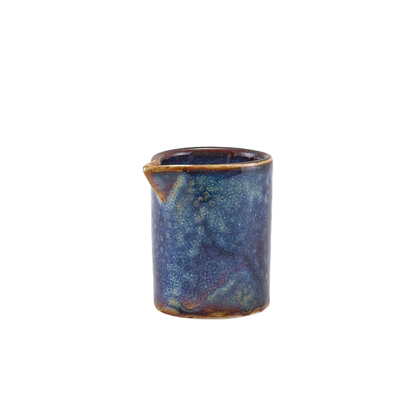Terra Porcelain Aqua Blau Kännchen mit geraden Seiten 5 cl / 1,75 oz SJ-PBL5 by Genware color Svart