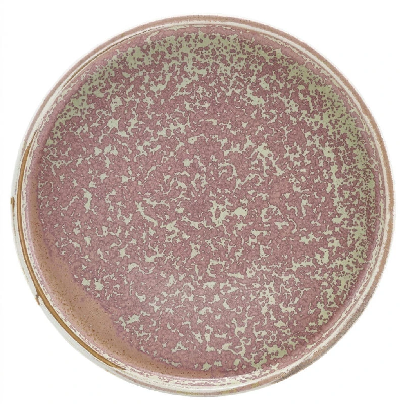 Terra Porcelain Rose Flache Präsentationsplatte 21 cm LP-PRS21 by Genware color Svart
