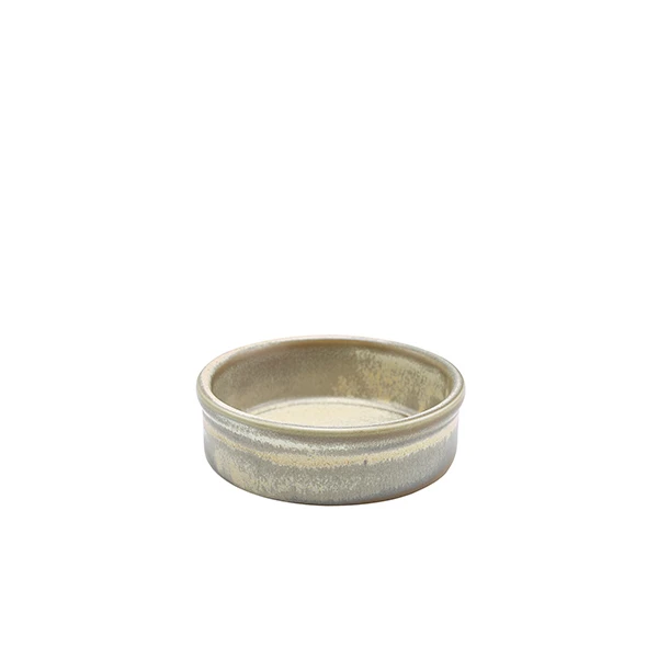 Terra Porcelain Matt Grau Tapasschale 10 cm TD-PMG10 by Genware color Svart