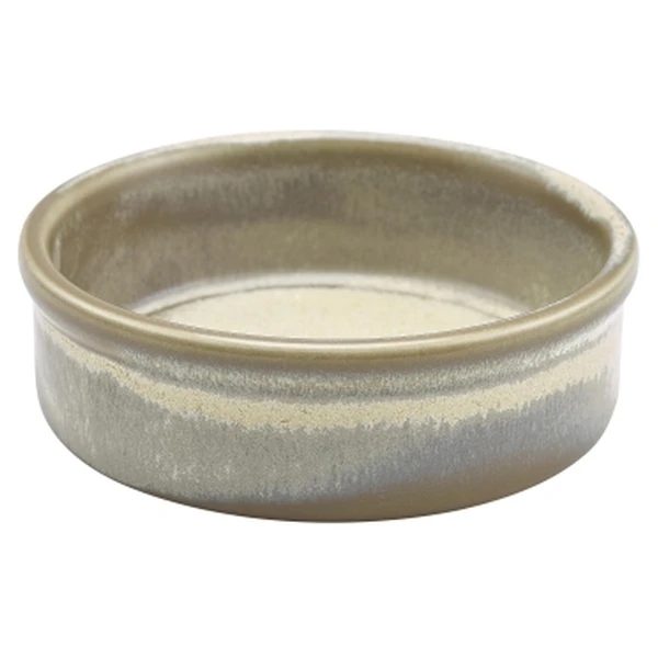 Terra Porcelain Matt Grau Tapasschale 10 cm TD-PMG10 by Genware color Svart