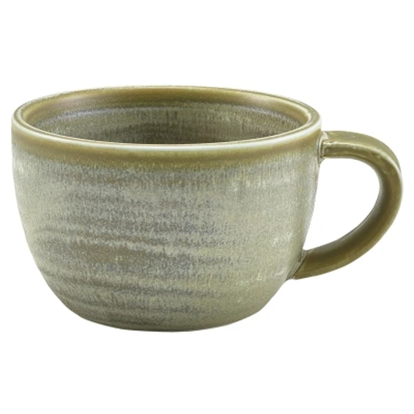 Terra Porcelain Mattgraue Kaffeetasse 28,5 cl/10 oz CUP-PMG28 by Genware color Svart