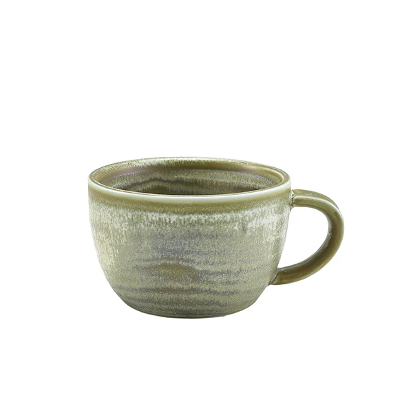 Terra Porcelain Mattgraue Kaffeetasse 28,5 cl/10 oz CUP-PMG28 by Genware color Svart