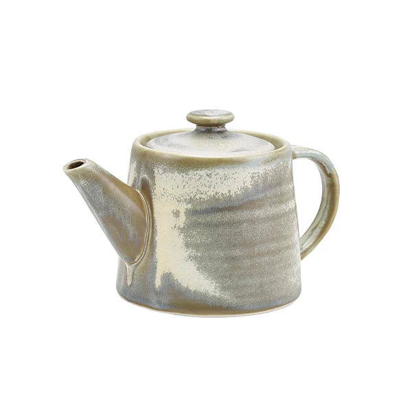 Terra Porcelain Matt Grau Teekanne 50 cl / 17,6 oz TP-PMG50 by Genware color Svart