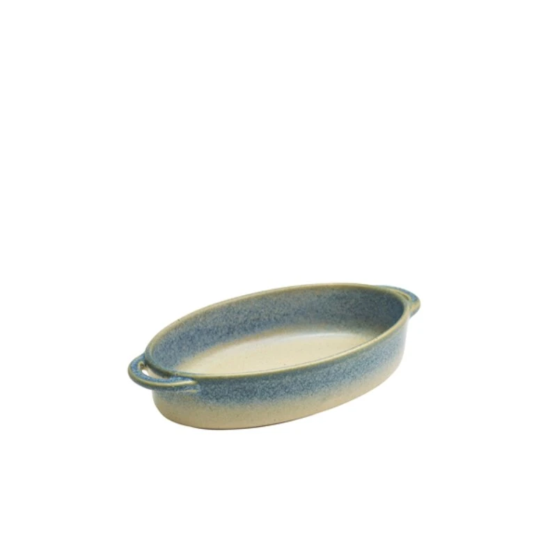 Forge Coast Stoneware Ovale Servierschale 17,5 x 11,5 x 4 cm CT-OD18C by Genware color Svart