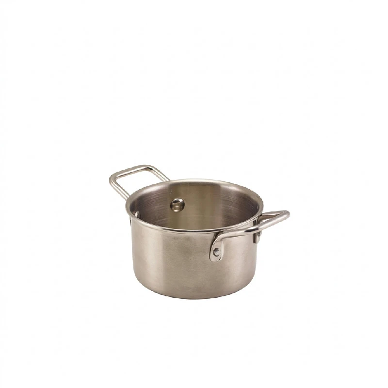 GenWare Mini-Edelstahlkasserolle 10 x 5,8 cm MSCD10 by Genware color Svart