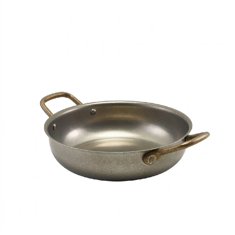 GenWare Vintage Steel Runde Servierschale 19,5 x 5 cm SRD19V by Genware color Svart