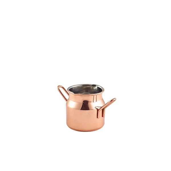 Mini-Milchkännchen Kupfer 2,5 oz MMC25C by Genware color Svart