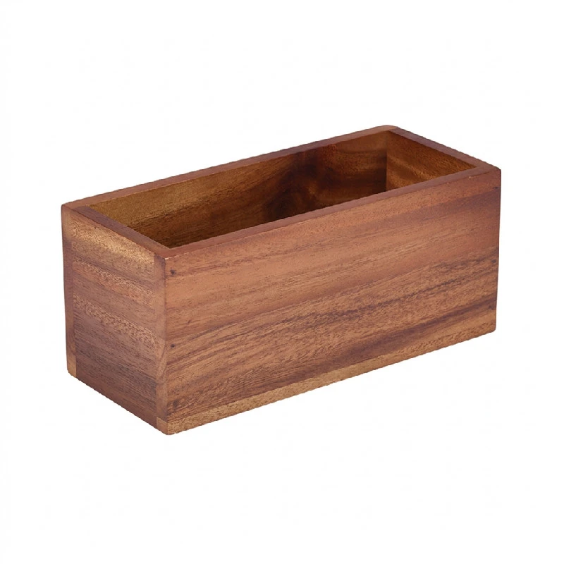 Tischcaddy aus Akazienholz 23 x 10 x 10 cm DWTC-1 by Genware color Svart