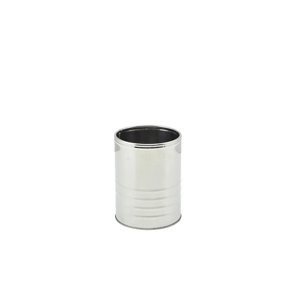 Stainless Steel Can 11 cm Durchmesser x 14,5 cm SSC11 by Genware color Svart