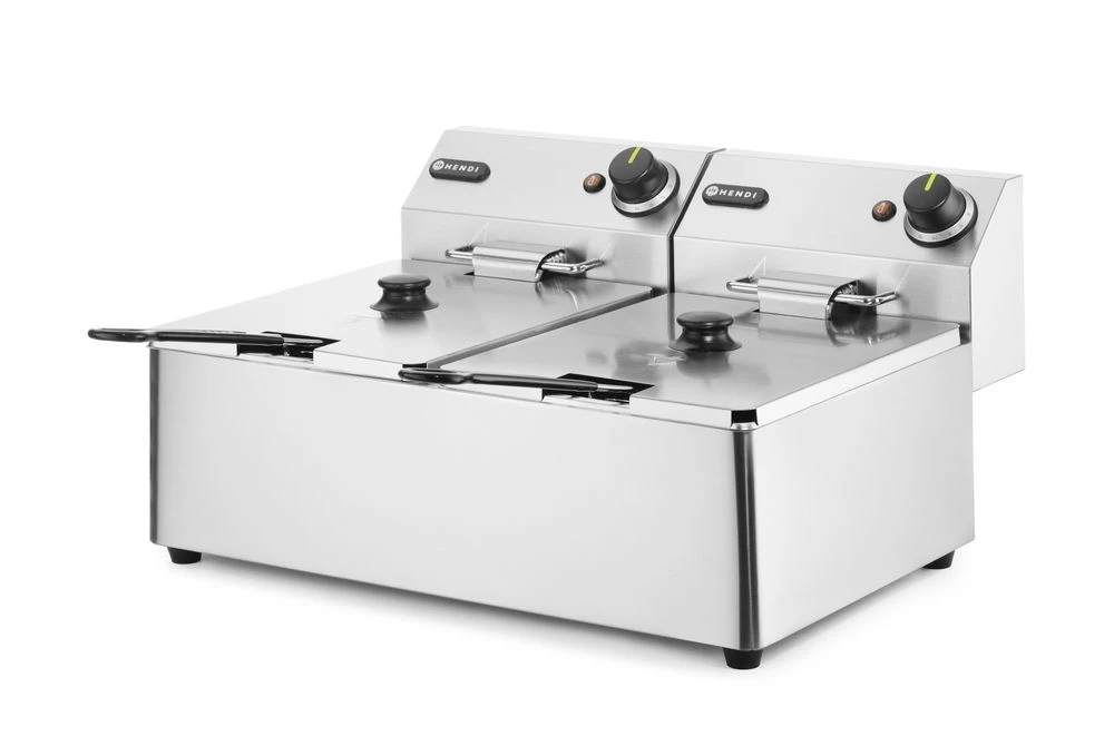 Hendi Kitchen Line Tischfritteuse 2x6L 230V 205853 by Hendi color Svart