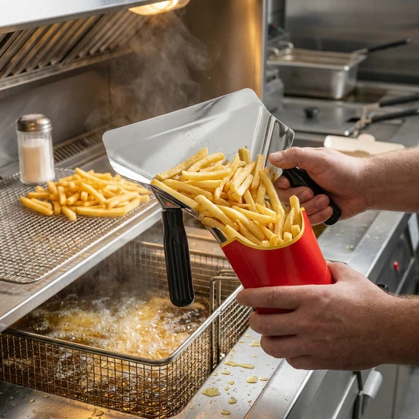 Hendi Pommes-Frites- und Nacho-Schaufel Schwarzer Kunststoff 642559 by Hendi color Svart