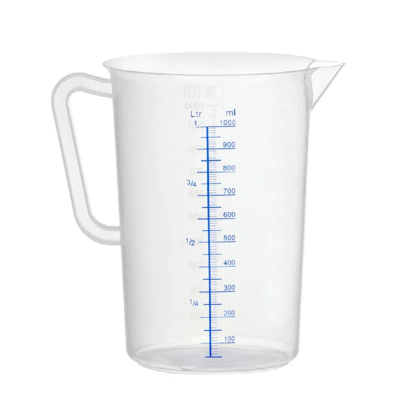 Hendi Messbecher Polypropylen Kunststoff 1 L 567203 by Hendi color Svart