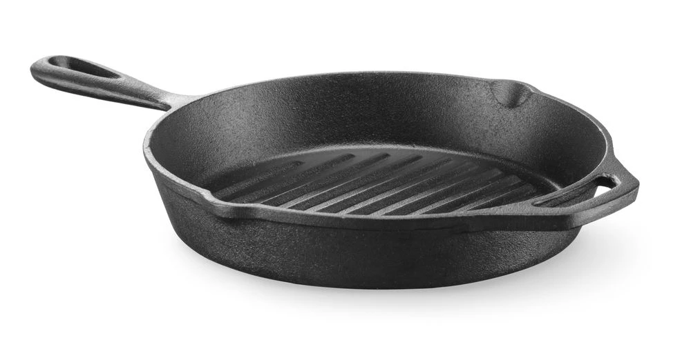 Hendi Gusseisen-Grillpfanne Eckig Metall 629925 by Hendi color Svart