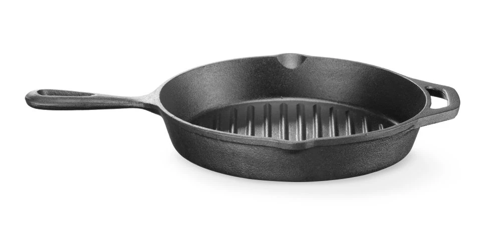 Hendi Gusseisen-Grillpfanne Eckig Metall 629925 by Hendi color Svart