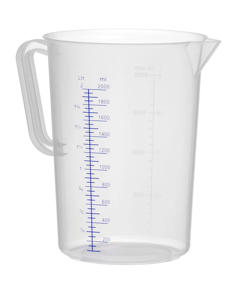 Hendi Messbecher Polypropylen Kunststoff 2L 567302 by Hendi color Svart