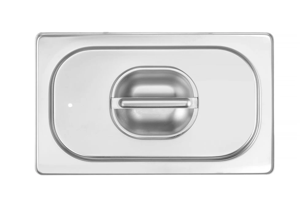 Hendi GN-Deckel GN 1/4 mit Silikondichtung Edelstahl 802649 by Hendi color Svart