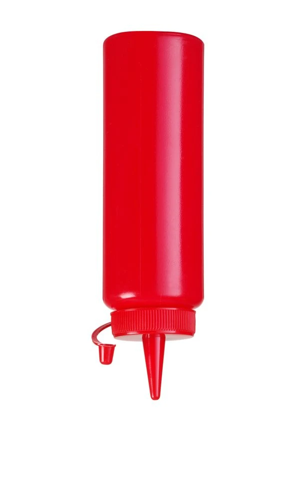 Hendi Quetschflasche Rot Kunststoff 200ml 558010 by Hendi color Svart