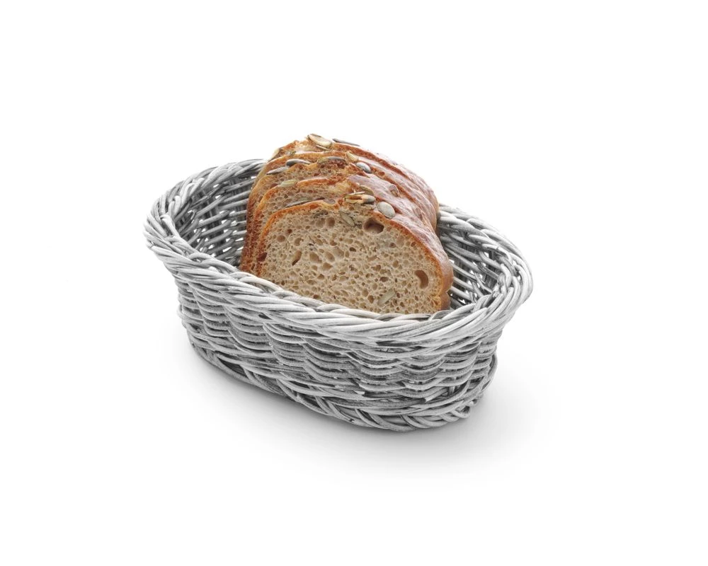 Hendi Brotkorb Oval Kunststoff Hellgrau 426760 by Hendi color Svart