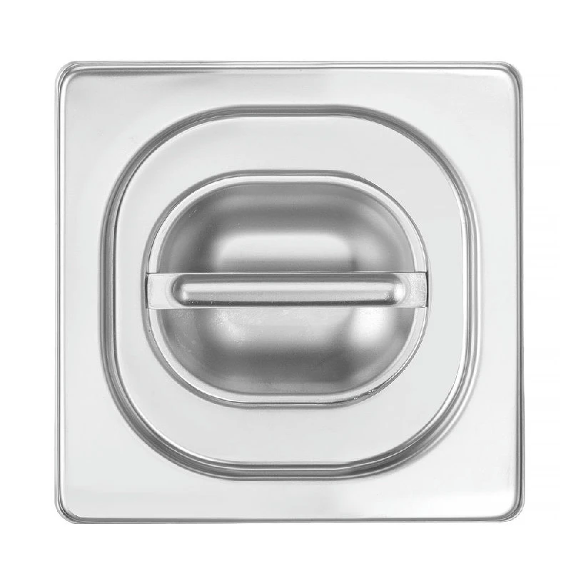 Hendi GN-Deckel mit Silikondichtung Edelstahl GN 1/6 802656 by Hendi color Svart