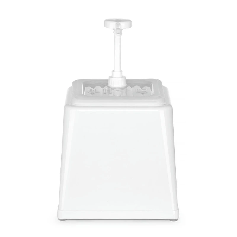 Hendi Saucenspender mit Pumpe Weißer Kunststoff 2,5 L 203545 by Hendi color Svart
