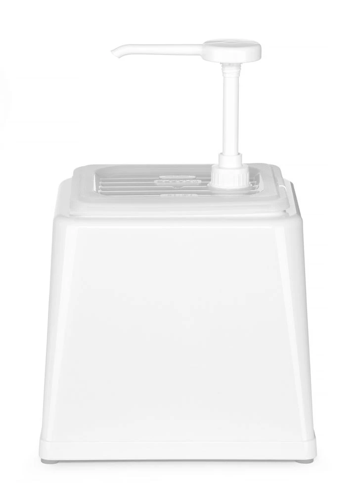 Hendi Saucenspender mit Pumpe Weißer Kunststoff 2,5 L 203545 by Hendi color Svart