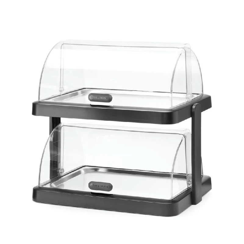Hendi UNIQ Duo Kühlvitrine Roll-Top Schwarz 871812 by Hendi color Svart