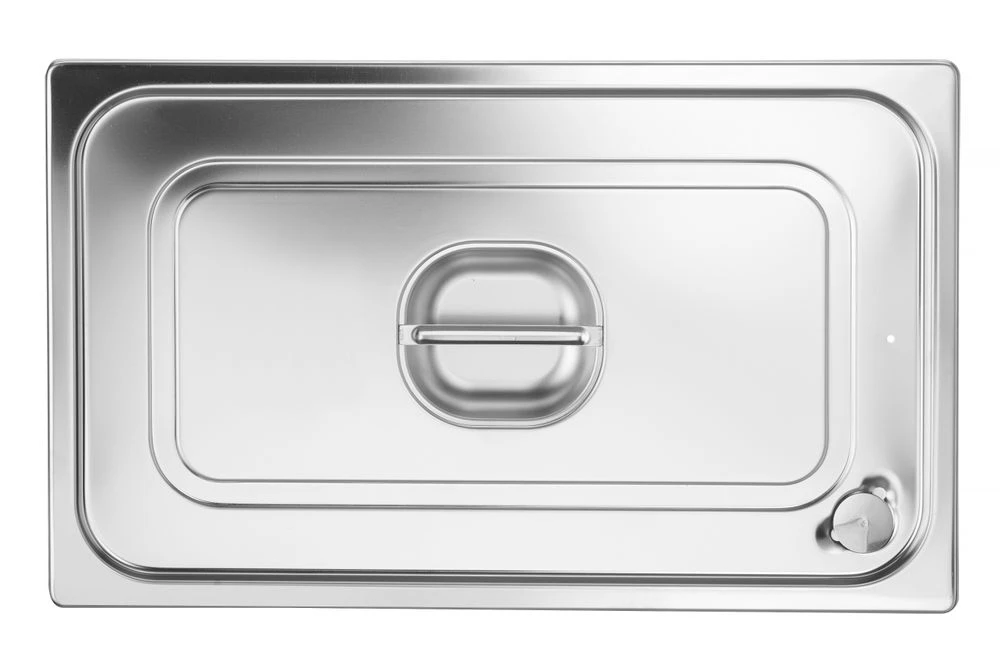Hendi GN-Deckel GN 1/1 mit Silikonrand Edelstahl 802601 by Hendi color Svart